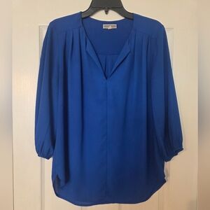 Elegant Blue Women's Top